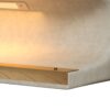 Modern Leather Upholstered Entryway Bench With LED Sensor Light Ottoman For Living Room, Or End Of Bed - Beige - Image 4