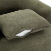 360° Swivel Chair, Chenille Upholstered Barrel Sofa Chair With Throw Pillow, For Living Room, Office - Green - Image 20