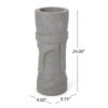 Classic Flower Planter With Magnesium Oxide Material - Stone Gray - Image 3