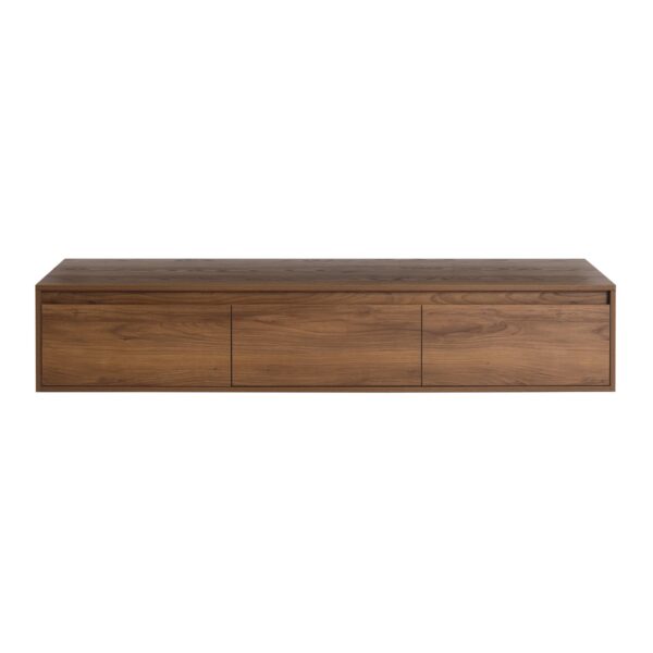 Premium Ebony 60" Bathroom Cabinet With Soft Close Drawer And Float Mounting Design Excluding Sink - Brown Ebony
