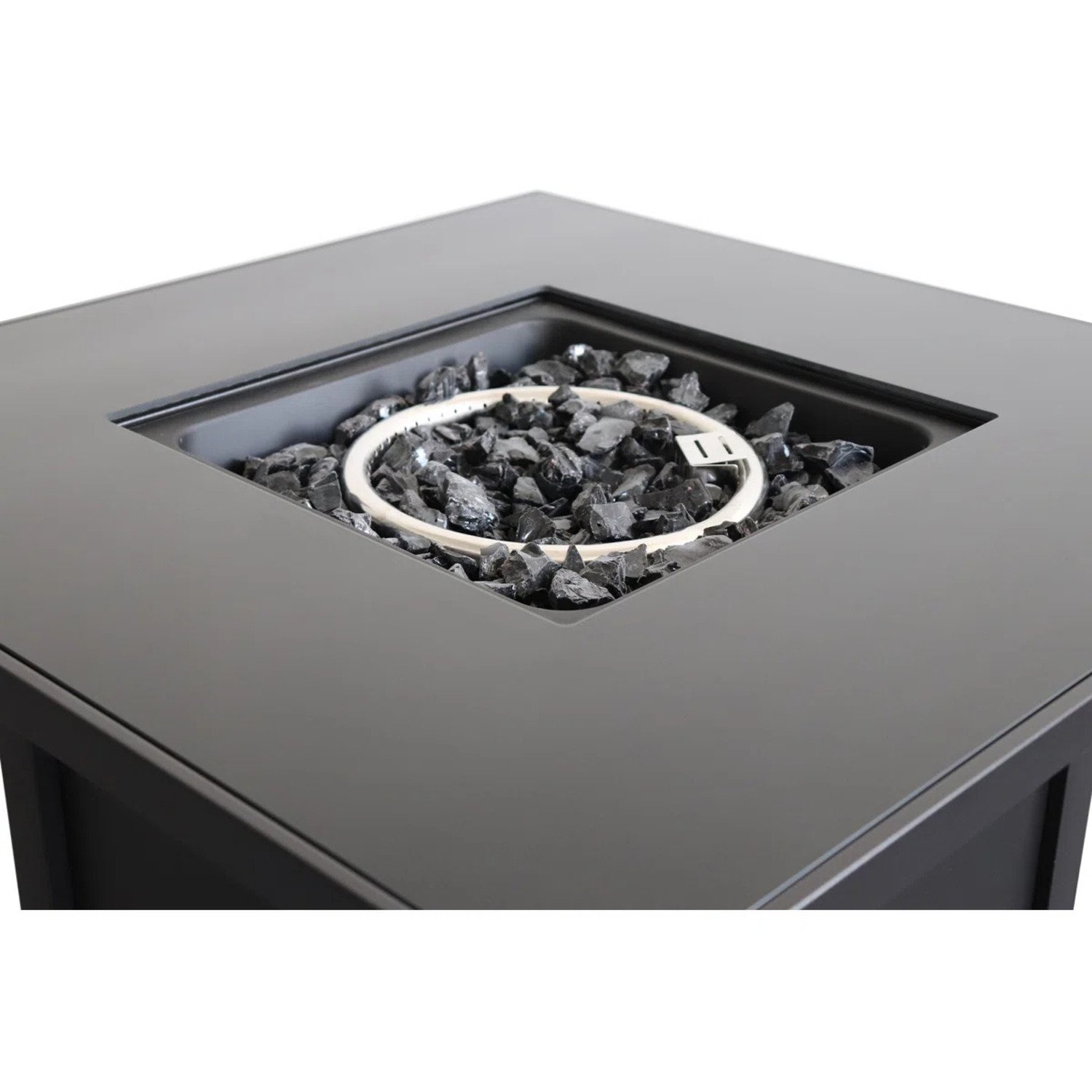 Powder Coated Fire Pit With Top - Black - Image 6