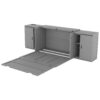 Full Size Murphy Bed With Shelves, Cabinets And USB Ports - Gray - Image 5