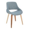 Fabrico - Mid-Century Modern Dining Chair (Set of 2) - Zebra / Blue - Image 2