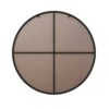 Wall Mirror Circular Mirror Metal Framed Mirror Round Vanity Mirror Dressing Mirror, For Bathroom, Living Room, Bedroom Wall Decor - Black - Image 4