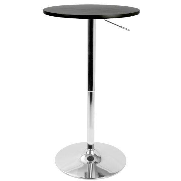 Adjustable Contemporary Bar Table - Black