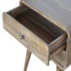 Curved Classic ed Nightstand - Gray Wash - Image 8