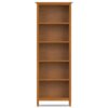 Warm Shaker - 5 Shelf Bookcase, Handcrafted - Brown - Image 2