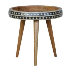 Small Dotted End Table - Oak
