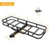 Heavy Duty Alloy Steel Cargo Basket With 500 Lbs Load Capacity In For Cars, Suvs, Trucks, And Trailers - Black - Image 3