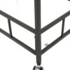 2 Tier Bar Cart, Utility Cart, Rolling Serving Cart, Kitchen Cart With Storage Shelves - Black - Image 9