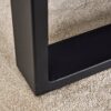 Rustic Wood Grain Coffee Table With Black Metal Legs Elegant Natural Wood Tones - Gray - Image 10