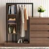 Wardrobe With 4 Drawers And 3 Shelves - Espresso - Image 14