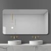 Bathroom Vanity Mirror, Wall Mounted Mirror For Bathroom Anti-Fog Waterproof - Clear - Image 3