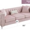 Paige - Sofa - Pink - Image 4
