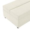 Twin Size Folding Ottoman Sleeper Bed With Mattress Convertible Guest Bed Chenille Upholstery - White - Image 24