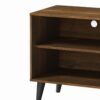 Amidon - TV Stand For TV's Up To 47.3", With 2 Storage Shelves & 1 Cabinet, Modern Entertainment Centre For TV In Living Room - Brown - Image 2