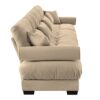 Super Comfort Oversized Modular Sectional Sofa With Movable Ottoman Deep Seat Convertible L Shaped Couch - Camel - Image 9