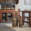 Desktop Vase, Classic And Neat Floor Vase, High Independent Flower Stand, Home Decoration Flower Stand (Set of 3) - Brown Gray - Image 5