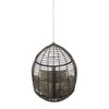 Morris - Teardrop Hanging Chair With 8Ft Chain And Water Resistant Cushions - Khaki / Brown - Image 10