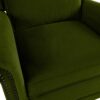 360 Degrees Swivel Recliner Manual Rocking With Adjustable Backrest For Living Room - Green - Image 13