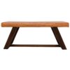 Marley - Genuine Leather Bench - Amber - Image 11
