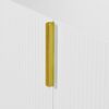 Modern Elegant 4 Door Sideboard Gold Metal Handle Buffet Cabinet For Dining Room, Living Room, Bedroom, Hallway - White - Image 11
