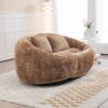Bean Bag Sofa Lazy Sofa Durable Comfort Lounger High Back Bean Bag Chair Couch - Coffee - Image 9