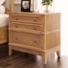 Hazel 3 Drawer Hazel 3 Drawer Side Table For Living Room, Hallway, Entryway - Natural - Image 2