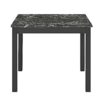 Contemporary 5 Piece Counter Height Dining Set With Faux Marble Table And Upholstered Chairs - Black - Image 4