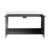 Contemporary Wall Mounted Bathroom Vanity With Resin Sink & Soft Close Doors - White - Image 17