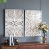 Leaf Shadow Box Wall Decor (Set of 2) - White / Gray - Image 14