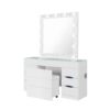 Elisa - Vanity Set With Stool And LED Lights - White - Image 5