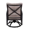 Modern Dining Swivel Chair With Back And Seat Cushion (Set of 2) - Antique Bronze - Image 3