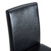 (Set of 2) Backrest Chairs With Metal Legs, They Are Ideally Suited For Minimalist And Contemporary Home Styles - Black / Silver - Image 14