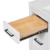 Bathroom Vanity Cabinet With Resin Integrated Sink 4 Drawers, 2 Doors - White - Image 22