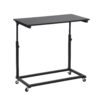 Full Size Daybed With Movable Desk, Grid, Shelves And Clothes Hanger - Black - Image 4