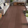2Ft Patio Deck Tiles, Diy Module Interlocking Decking Tiles Floor Tile, Infinityluxe Flooring - Red / Brown - Image 5