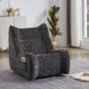 Bean Bag Chair, Lazy Floor Sofa Couch - Gray - Image 2