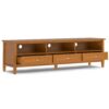 Warm Shaker - Low TV Media Stand - Light Brown - Image 4
