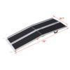 Portable Foldable Aluminium Wheelchair Ramp With Non Skid Surface 6Ft 600 Pound Capacity For Steps Stairs Doorways - Silver - Image 10