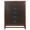 Branson - 5 Drawer Chest, Two Tone - Brown - Image 6