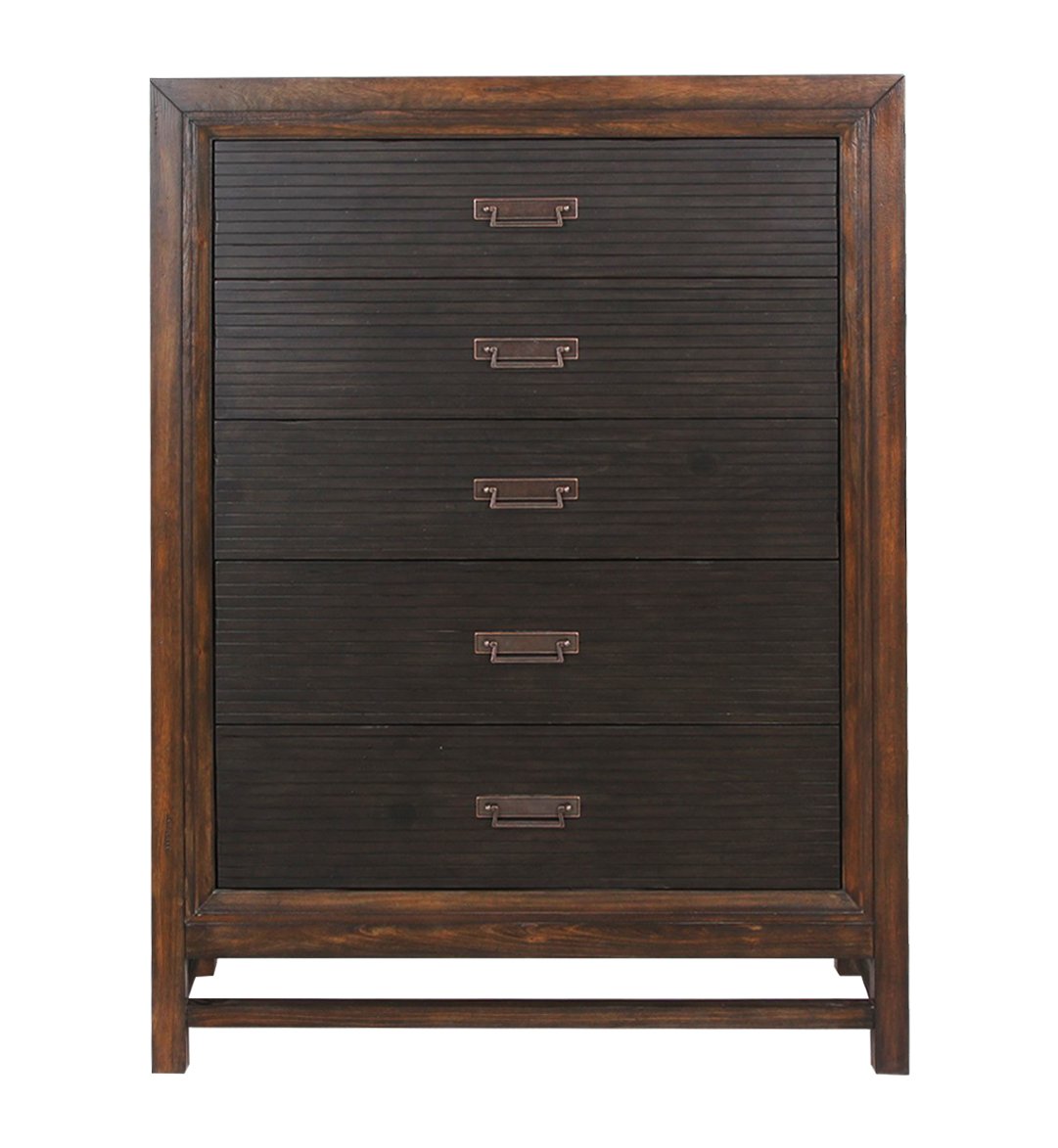 Branson - 5 Drawer Chest, Two Tone - Brown - Image 6
