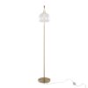 Metro - Contemporary Floor Lamp - Royal Gold / Clear Seeded - Image 5