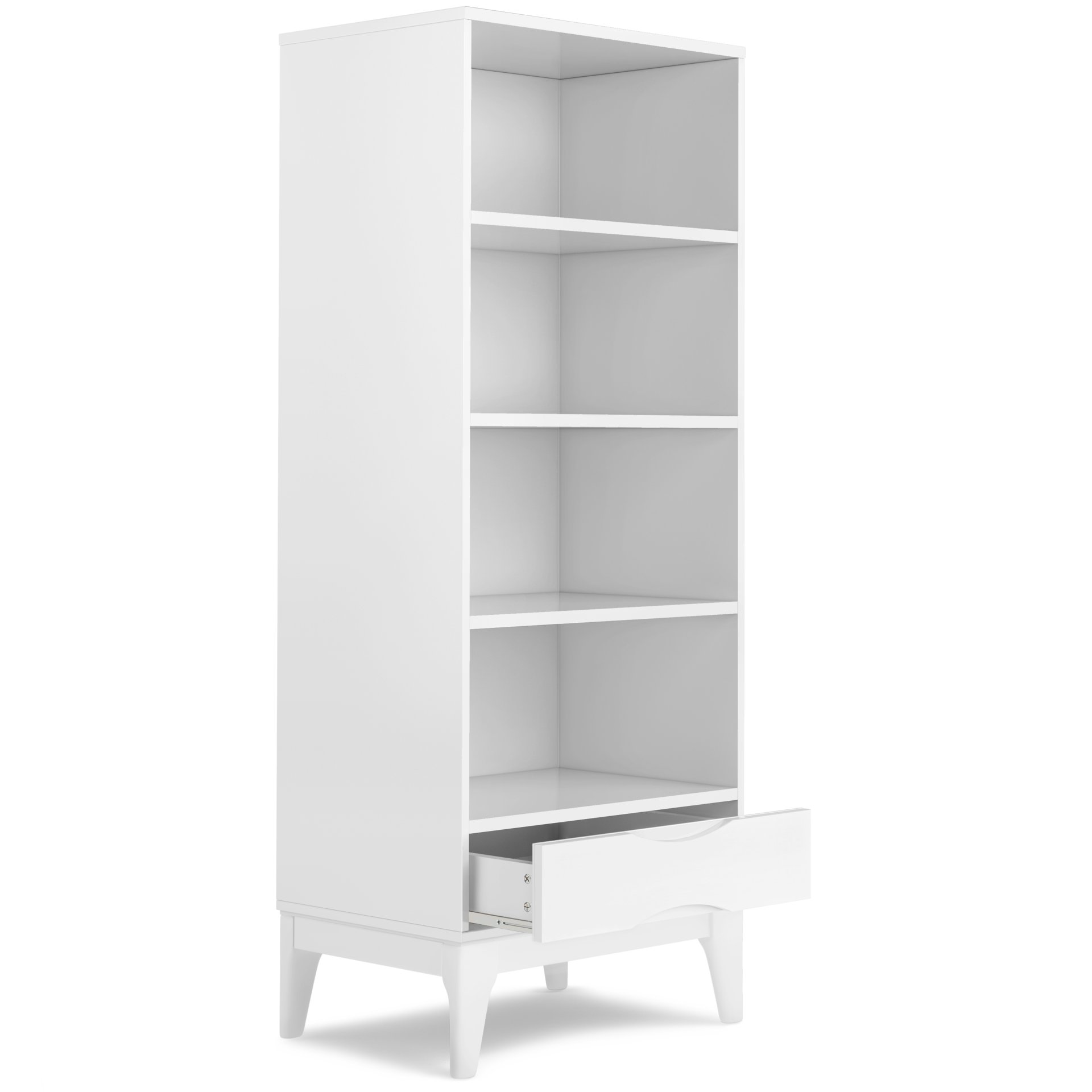 Harper - Bookcase With Storage - White - Image 7