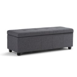 Castleford - Storage Ottoman - Slate Gray