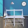 Folding Chair, Foldable Style (Set of 2) - White - Image 2