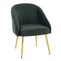 Shiraz - Contemporary / Glam Chair - Gold / Green