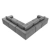 Modular L Shaped Sectional Sofa, Luxury Floor Couch Set, Upholstered Indoor Furniture, Foam - Filled Sleeper Sofa Bed 5 Pieces Free Combination - Gray - Image 10