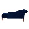 Samuel - Tufted Roll Arm Chaise Lounge - Navy Blue - Image 2