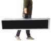 Portable And Foldable Wheelchair Ramp With Non Skid Surface 600 Pound Capacity Aluminium 10Ft - Silver - Image 2